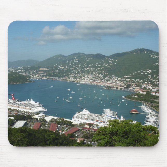 Harbour at St. Thomas US Virgin Islands Mouse Mat (Front)