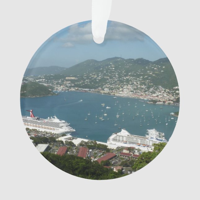 Harbour at St. Thomas US Virgin Islands Ornament (Front)