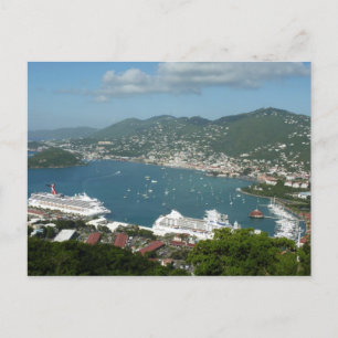 Harbour at St. Thomas US Virgin Islands Postcard