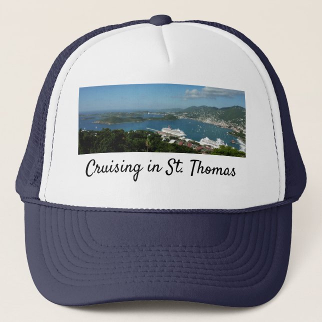 Harbour at St. Thomas US Virgin Islands Trucker Hat (Front)