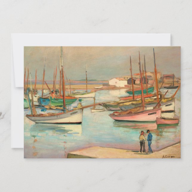 Harbour at the Island of Yeu | Henri Lebasque (Front)