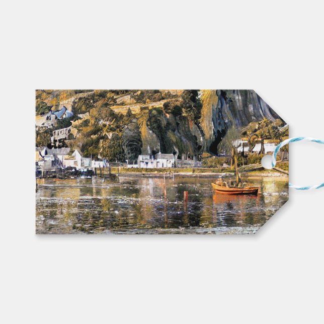 HARBOUR BARMOUTH WALES GIFT TAGS (Front (Horizontal))