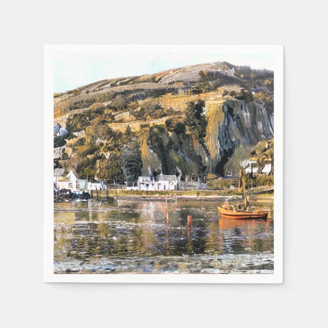 HARBOUR BARMOUTH WALES NAPKIN (Front)