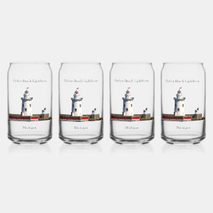 Harbour Beach Lighthouse can glass