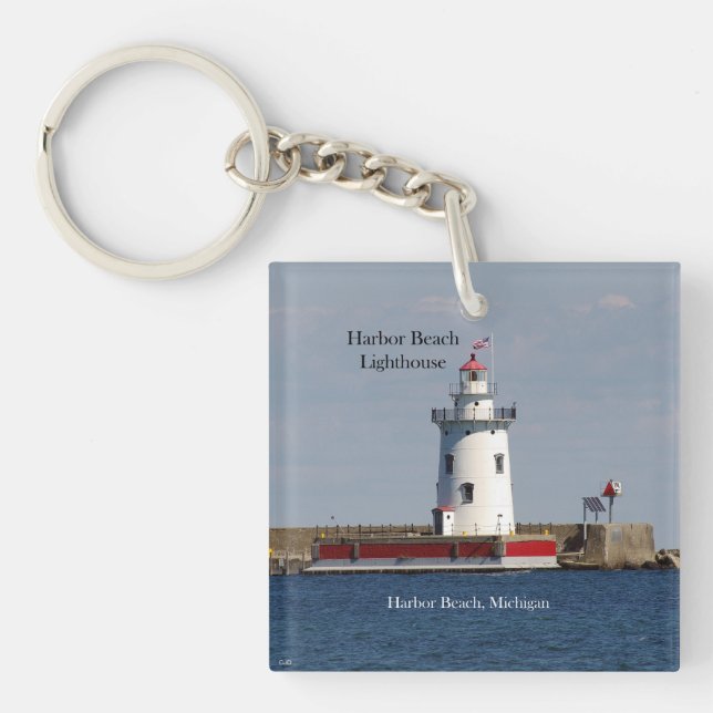 Harbour Beach Lighthouse key chain (Front)