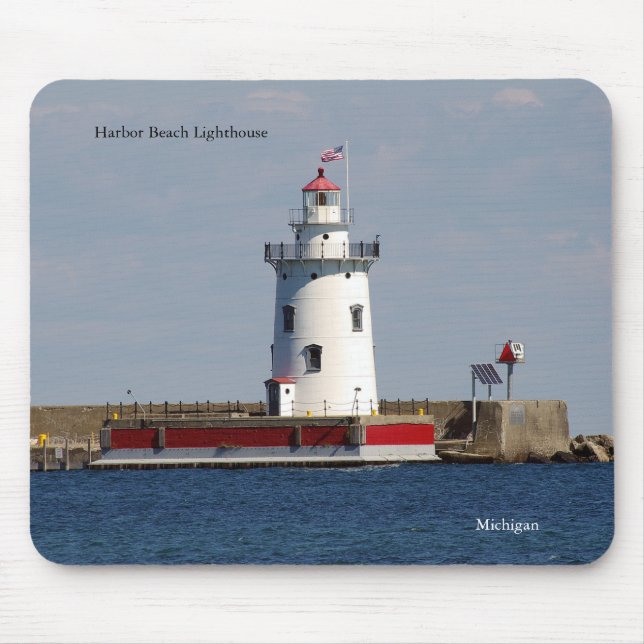 Harbour Beach Lighthouse mousepad (Front)