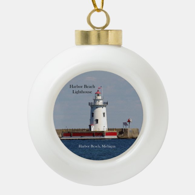 Harbour Beach Lighthouse ornament (Front)