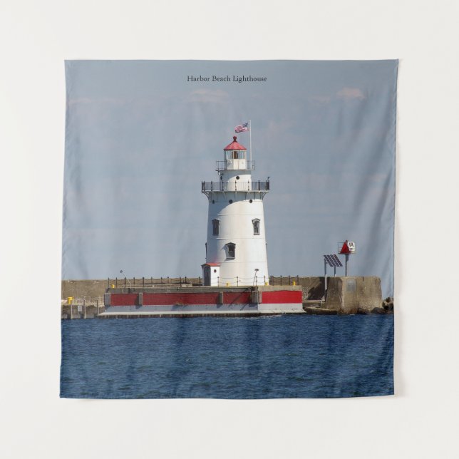 Harbour Beach Lighthouse tapestry (Front)