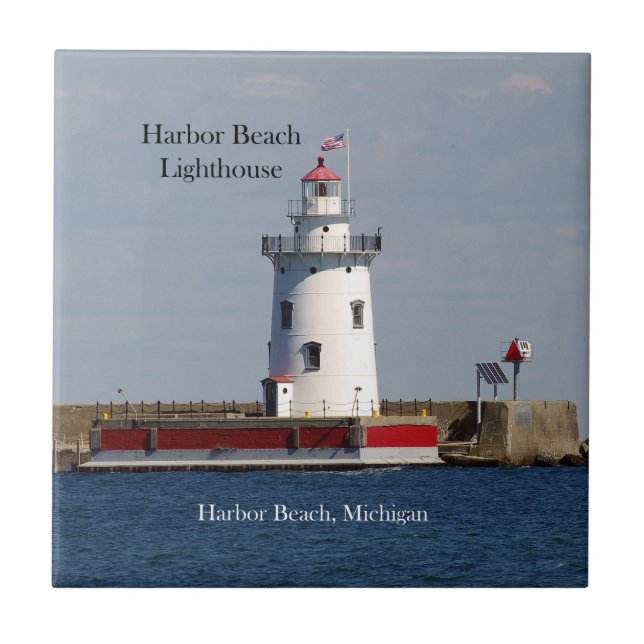 Harbour Beach Lighthouse tile (Front)