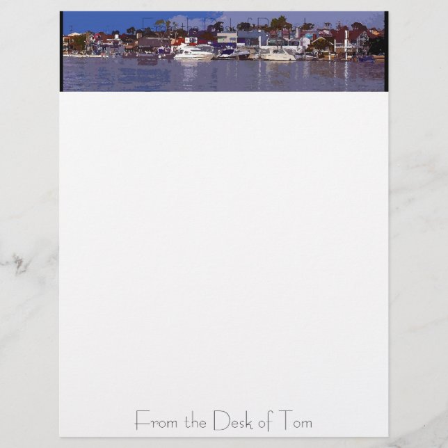 Harbour Boats Personalised Letterhead (Front)