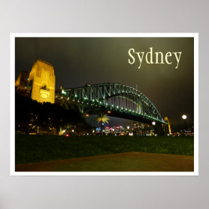 Harbour Bridge at Night, Sydney, Australia Poster