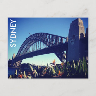 harbour bridge paradise postcard