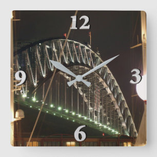 Harbour Bridge Square Wall Clock