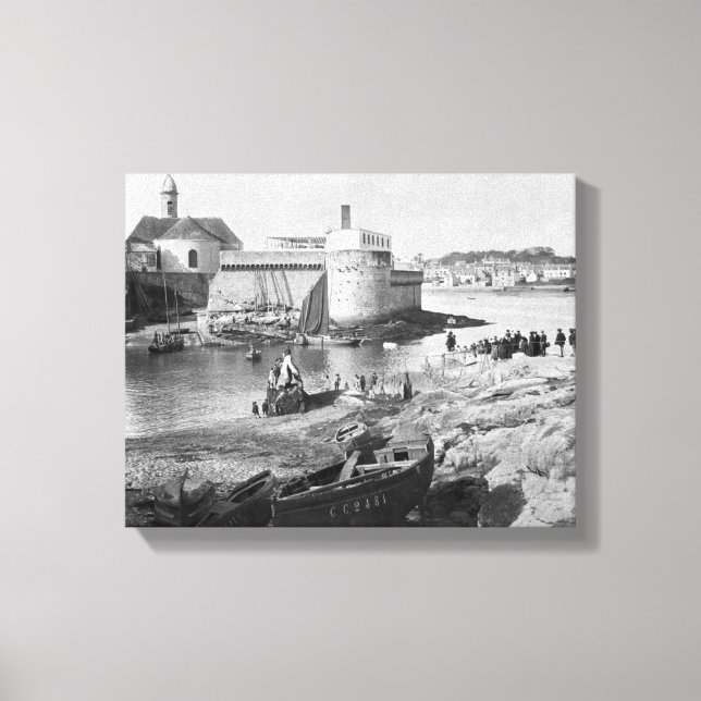 Harbour, Concarneau Canvas Print (Front)