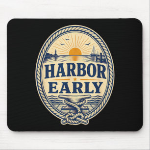 Harbour Early Boating Lake Life Men Women Mouse Mat