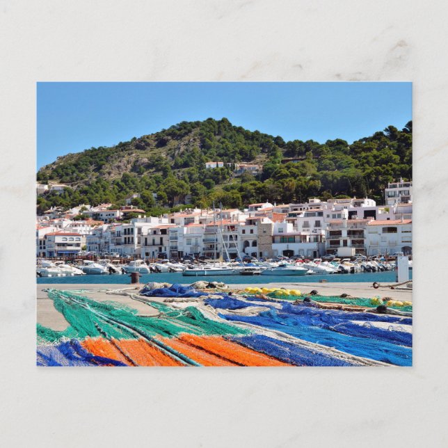 Harbour El Port de la Selva in Spain Postcard (Front)