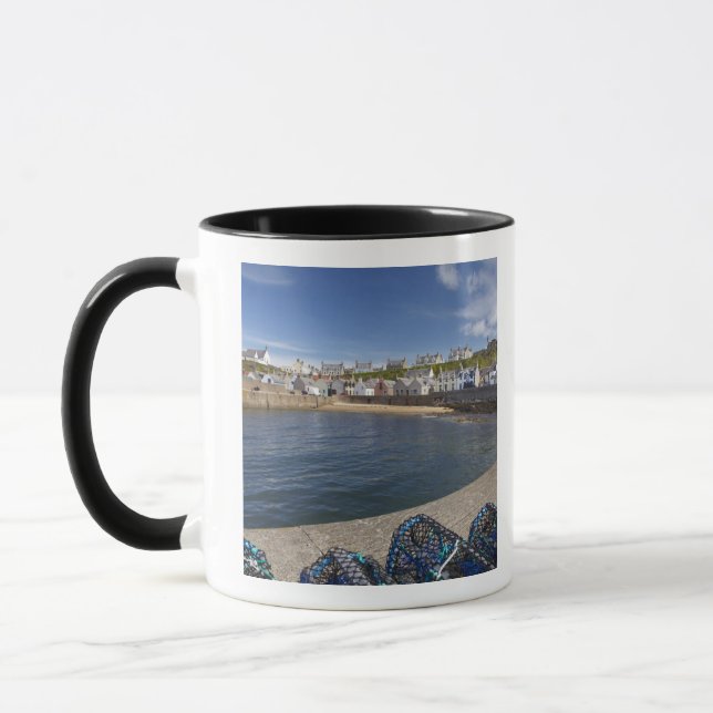 Harbour, Findochty, Moray, Scotland, United Mug (Left)