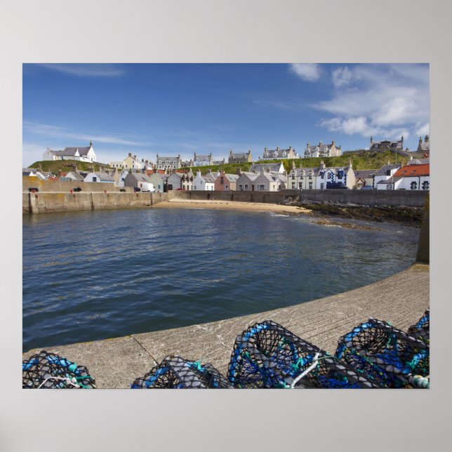 Harbour, Findochty, Moray, Scotland, United Poster (Front)