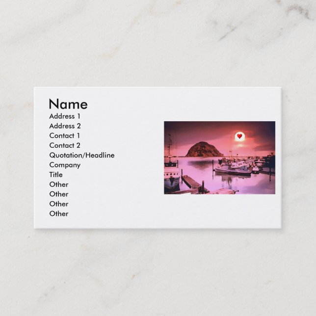 Harbour Hues Business Card (Front)