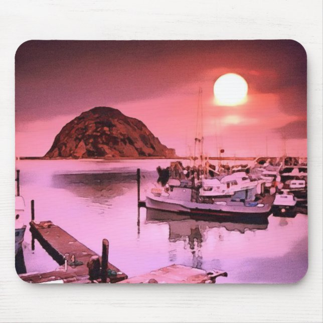 Harbour Hues Painting Mouse Pad (Front)