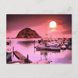 Harbour Hues Painting Postcard