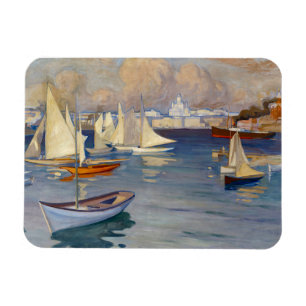 Harbour in Helsinki, Albert Edelfelt Magnet