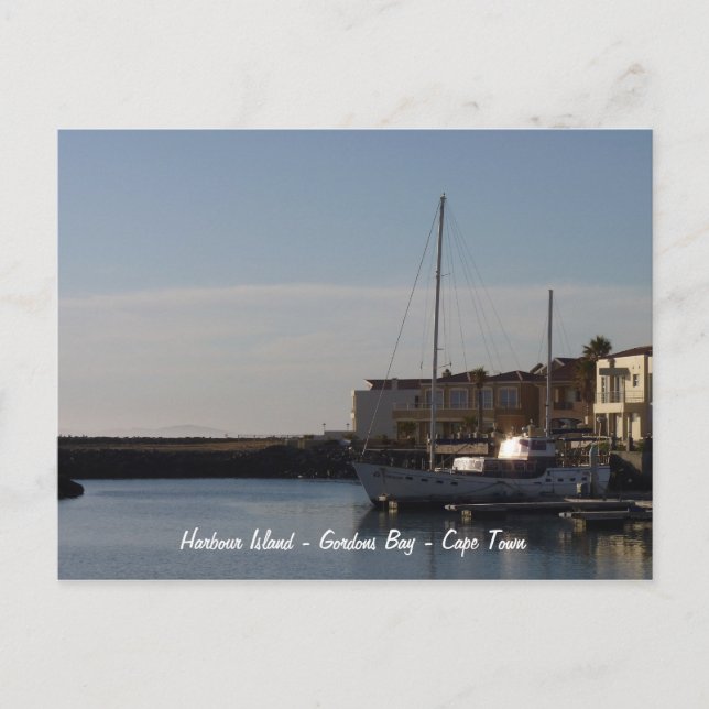 Harbour Island - Gordons Bay - Cape Town Postcard (Front)
