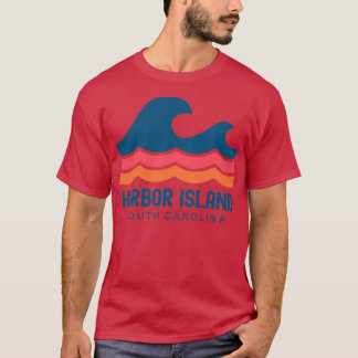 Harbour Island South olina Vintage Wave T-Shirt
