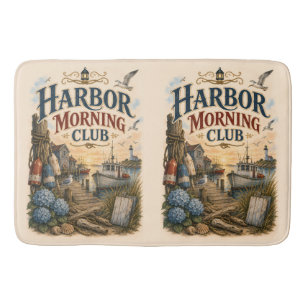 Harbour Morning Club Coastal Lighthouse Bath Mat