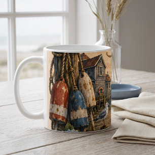 Harbour Morning Club Coastal Lighthouse Coffee Mug