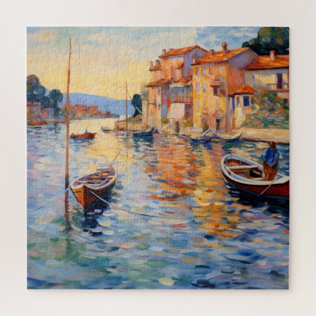 Harbour Neo-Impressionism Jigsaw Puzzle (Vertical)