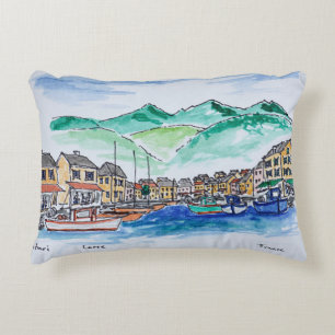 Harbour of Centuri   Corsica, France Decorative Cushion