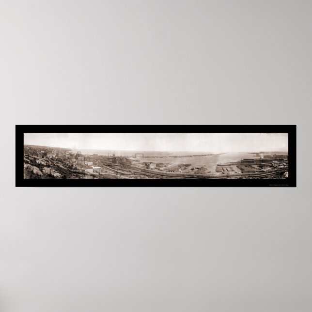 Harbour of Duluth MN Photo 1913 Poster (Front)