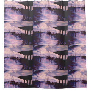 Harbour of Fort de France, Martinique Shower Curtain