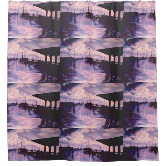 Harbour of Fort de France, Martinique Shower Curtain (Front)