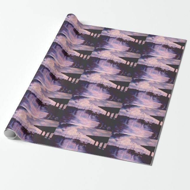 Harbour of Fort de France, Martinique Wrapping Paper (Unrolled)