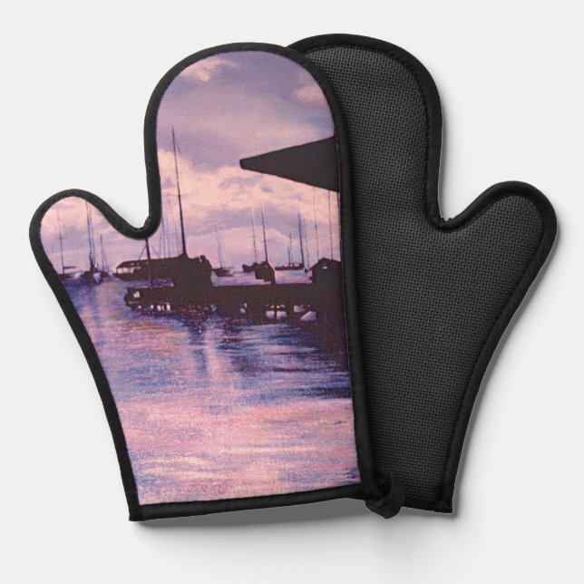 Harbour of Fort De France Oven Mitt (Front/Back)