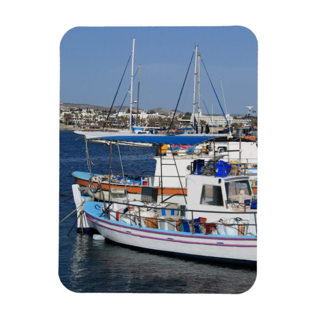 Harbour of Paphos Magnet (Vertical)