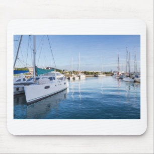 harbour of port louis capital of Mauritius Mouse Mat