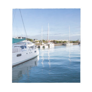 harbour of port louis capital of Mauritius Notepad