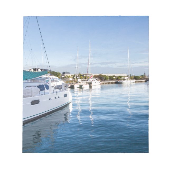 harbour of port louis capital of Mauritius Notepad (Front)