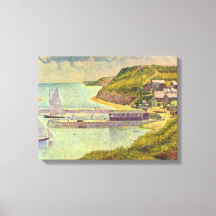 Harbour Port-en-Bessin High Tide by Georges Seurat Canvas Print