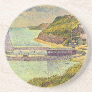 Harbour Port-en-Bessin High Tide by Georges Seurat Coaster