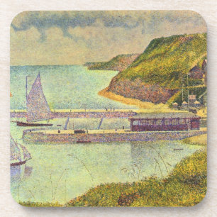 Harbour Port-en-Bessin High Tide by Georges Seurat Coaster
