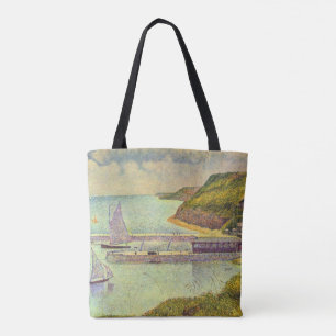 Harbour Port-en-Bessin High Tide by Georges Seurat Tote Bag