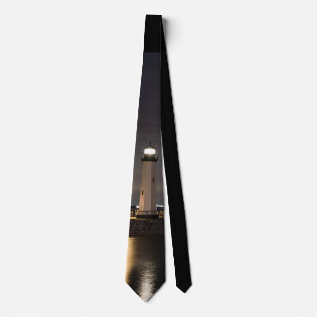 Harbour Rockwall Lighthouse Tie (Front)