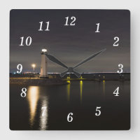 Harbour Rockwall Lighthouse Wall Clock
