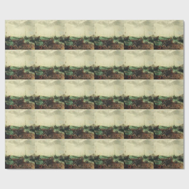 Harbour scene by Adam Willaerts  Wrapping Paper (Flat)