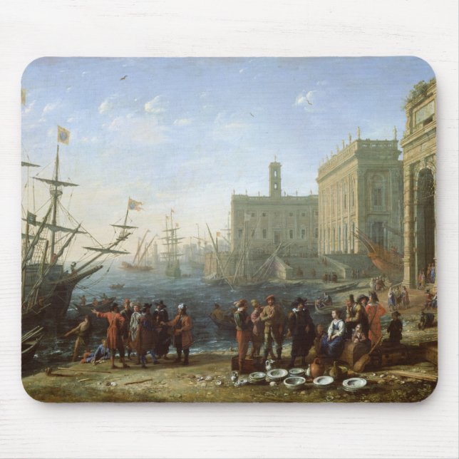 Harbour Scene Mouse Mat (Front)