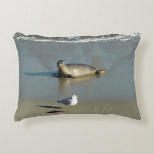 Harbour Seal at La Jolla California Decorative Cushion